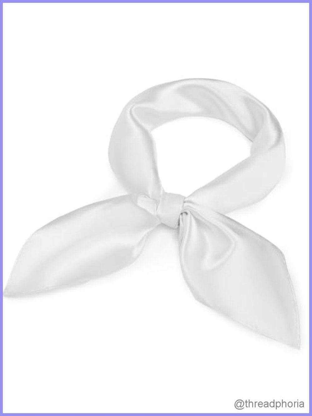 Satin Square Head & Neck Scarf Silk-Like Bandana